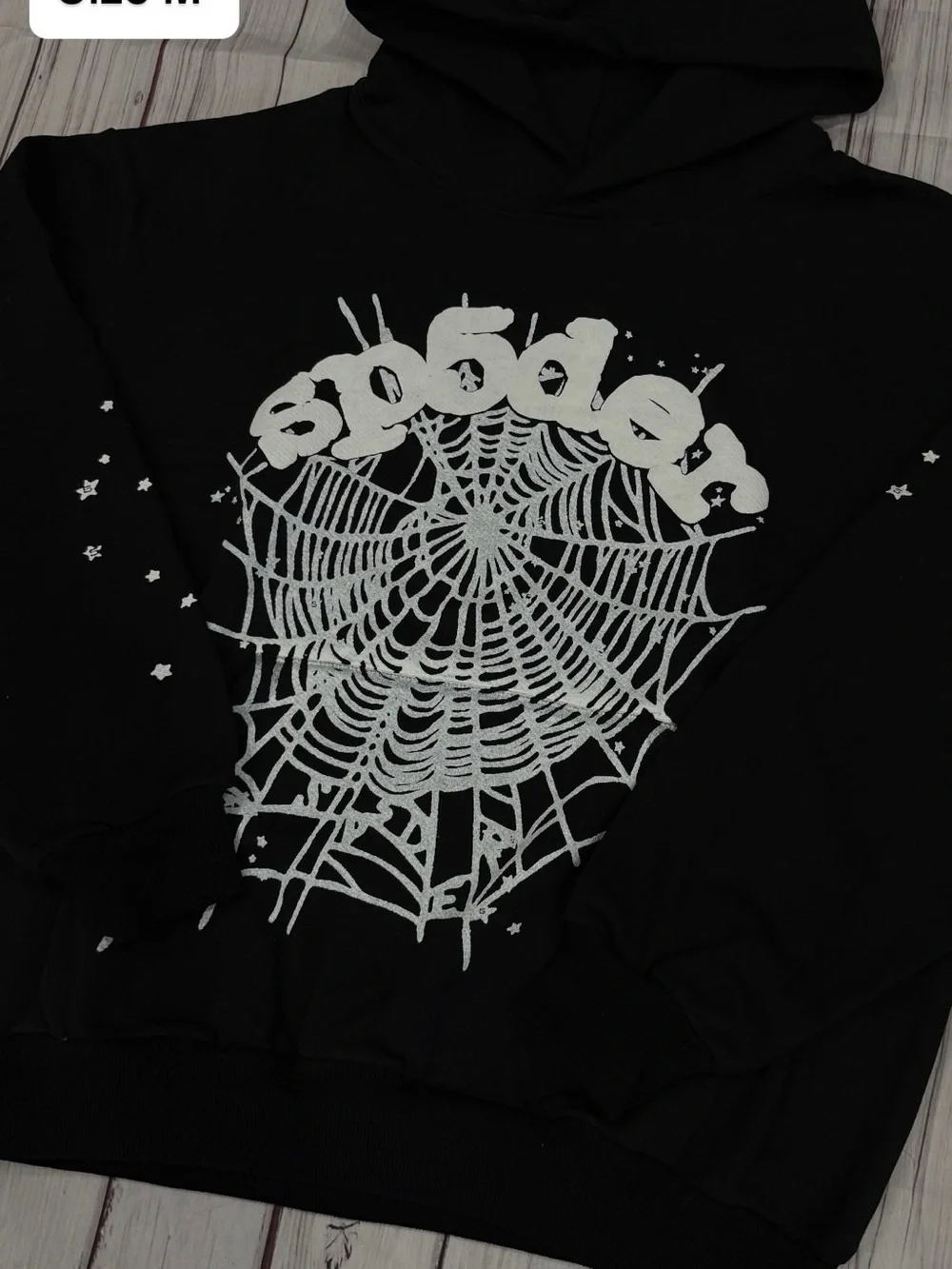 Black Spiderweb Graphic Hoodie Sweatshirt - Men